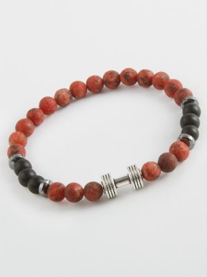 Ceyt Onix Doğaltaş Bileklik-Kırmızı