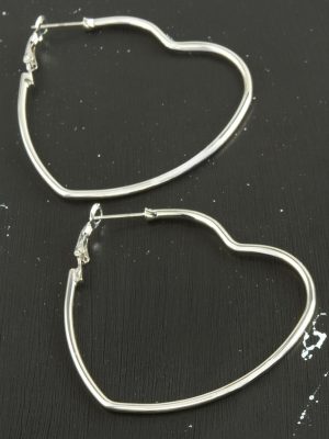 Yıldız Trend Küpe 6 cm-Gümüş Rengi