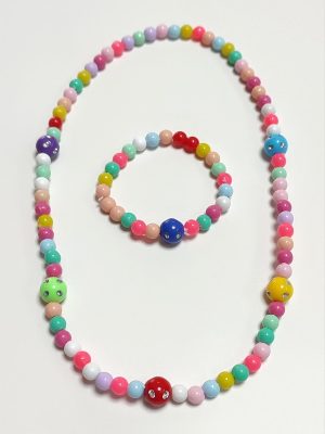 Boncuk Çocuk Set Kolye-Renkli