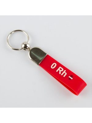 0 Rh Negatif Kan Grubu Anahtarlık-Kırmızı