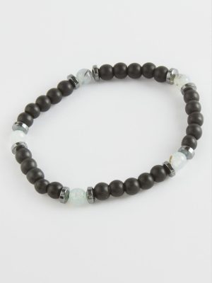 Akik Hematit Onix Doğaltaş Bileklik-Yeşil
