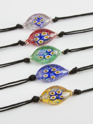 Nazar Murano Cam Bileklik-Renkli