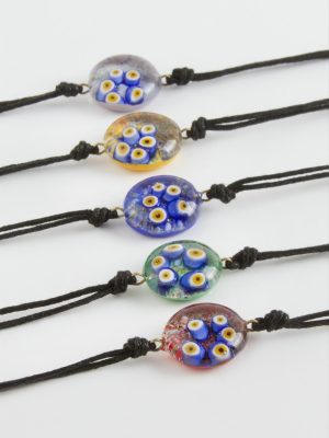 Nazar Murano Cam Bileklik-Renkli