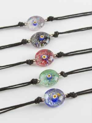 Nazar Murano Cam Bileklik-Renkli