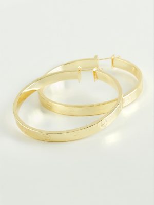 Crt Halka Küpe 6 cm-Sarı