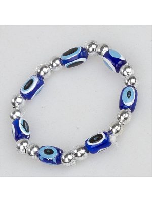 Nazar Boncuklu Çocuk Bilekliği-Mavi
