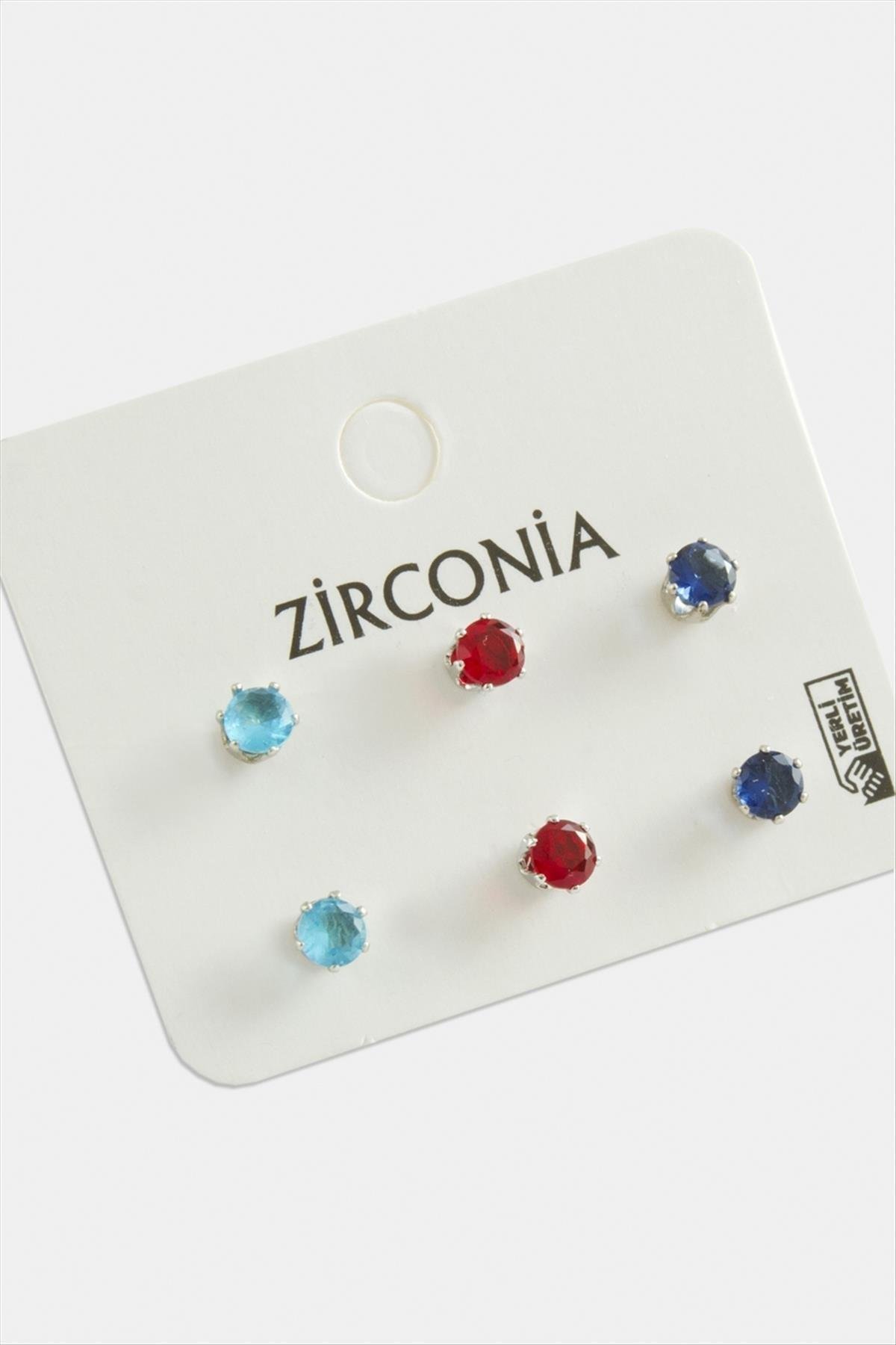 1204789_6-Adet-Yuvarlak-Zirkon-Tek-Tasli-Kupe-e56c.jpg 6 Adet Yuvarlak Zirkon Tek Taşlı Küpe-Gümüş Rengi - Görsel 1