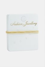 6 Delikli Küpe Kartı 200 Adet-Beyaz