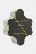 Kelebek Kolye Kartı 200 Adet-Siyah