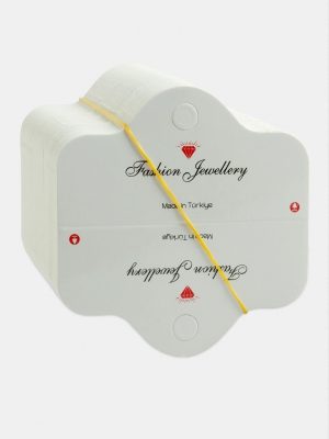 Elmas Kolye Kartı 200 Adet-Beyaz