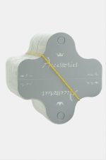 Lüks Gri Kolye Kartı 200 Adet-Gri