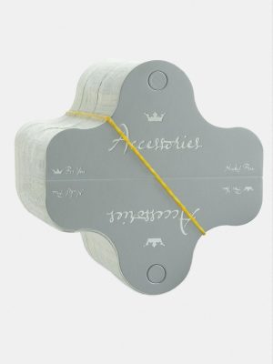 Lüks Gri Kolye Kartı 200 Adet-Gri