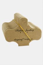 Geçirmeli Kraft Kolye Kartı 200 Adet-Kahverengi