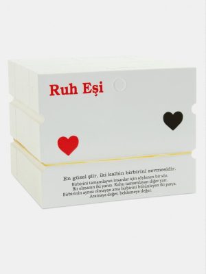 2li Ruh Eşi Bileklik Kartı-Beyaz