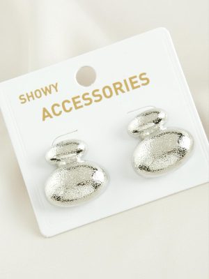 Uçan Balon Trend Metal Küpe-Gümüş Rengi