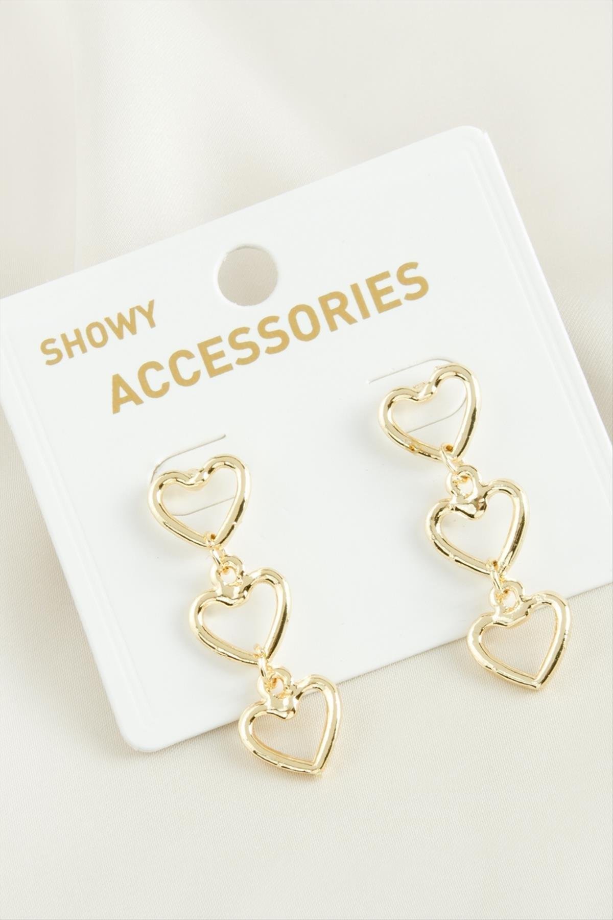 1204854_Kalp-Trend-Metal-Kupe-3308.jpg Kalp Trend Metal Küpe-Sarı - Görsel 1