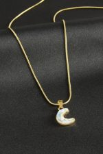 Hilal Çelik Kolye-Sarı - Görsel 2