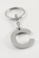 Metal Harf Anahtarlık-C