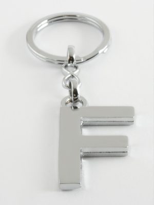 Metal Harf Anahtarlık-F