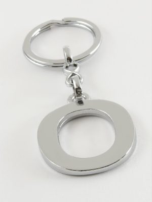 Metal Harf Anahtarlık-O