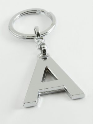 Metal Harf Anahtarlık-A
