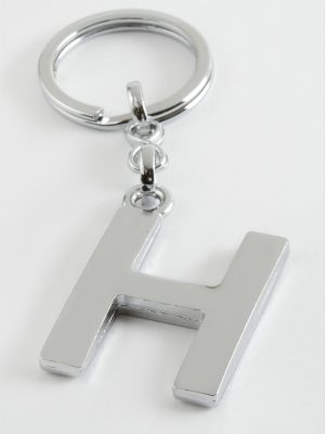 Metal Harf Anahtarlık-H