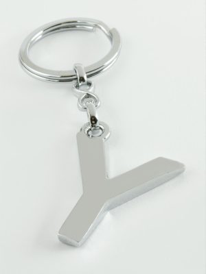 Metal Harf Anahtarlık-Y