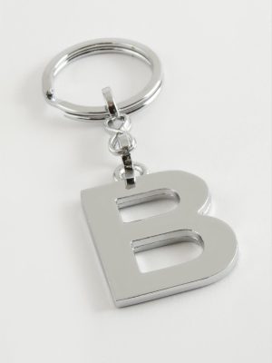 Metal Harf Anahtarlık-B