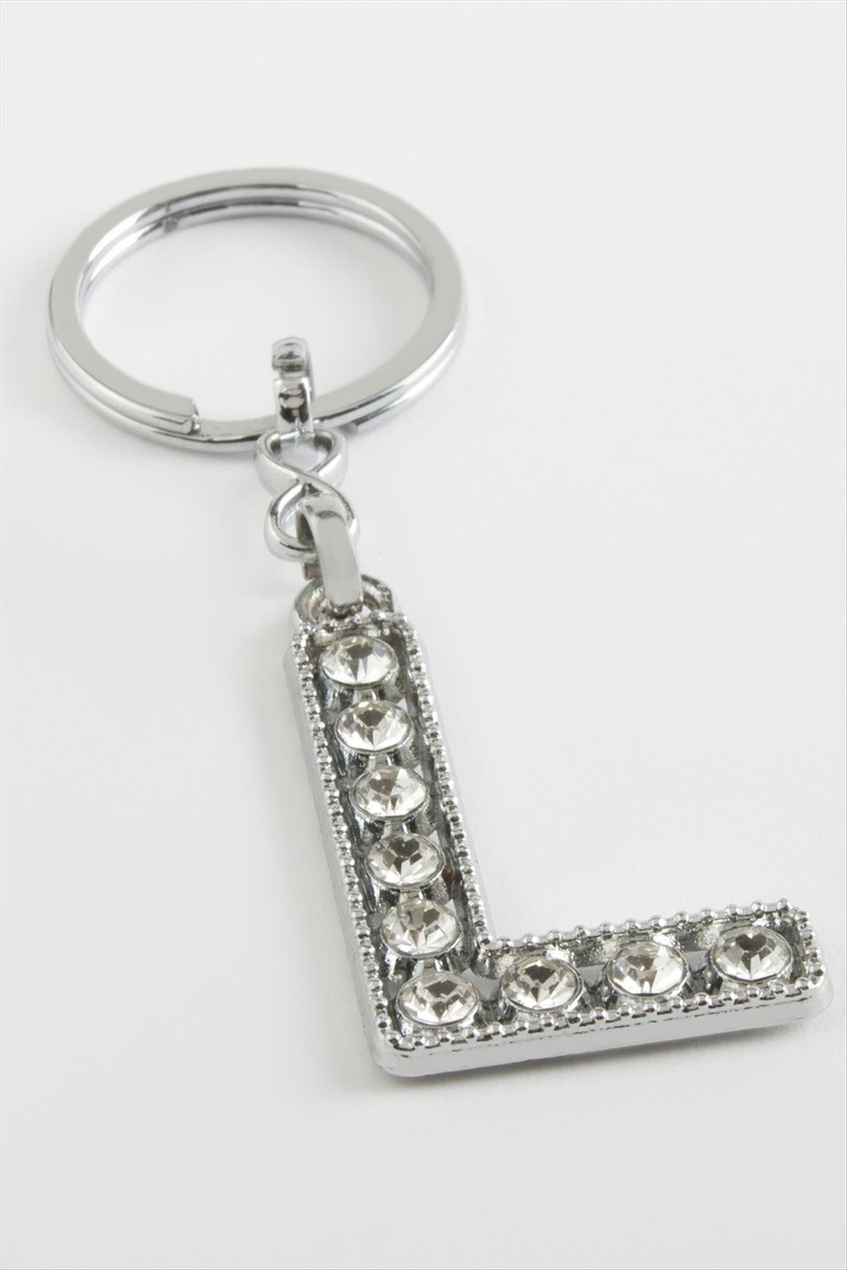 1204917_Gumus-Renkli-Tasli-Harf-Anahtarlik-1f46.jpg Gümüş Renkli Taşlı Harf Anahtarlık-L - Görsel 1