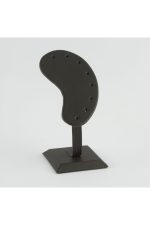 Deri Kaplamalı Küpe Standı-Siyah