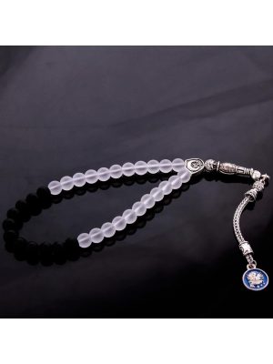 Onix Kuvars Doğaltaş Tesbih 8 mm-Siyah