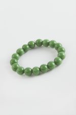 Çocuk Ceyt Doğaltaş Bileklik 8 mm-Yeşil - Görsel 2