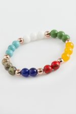 Çakra Doğaltaş Bileklik-Renkli - Görsel 2