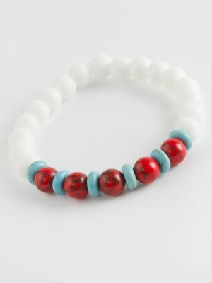 Ceyt Doğaltaş Bileklik-Beyaz