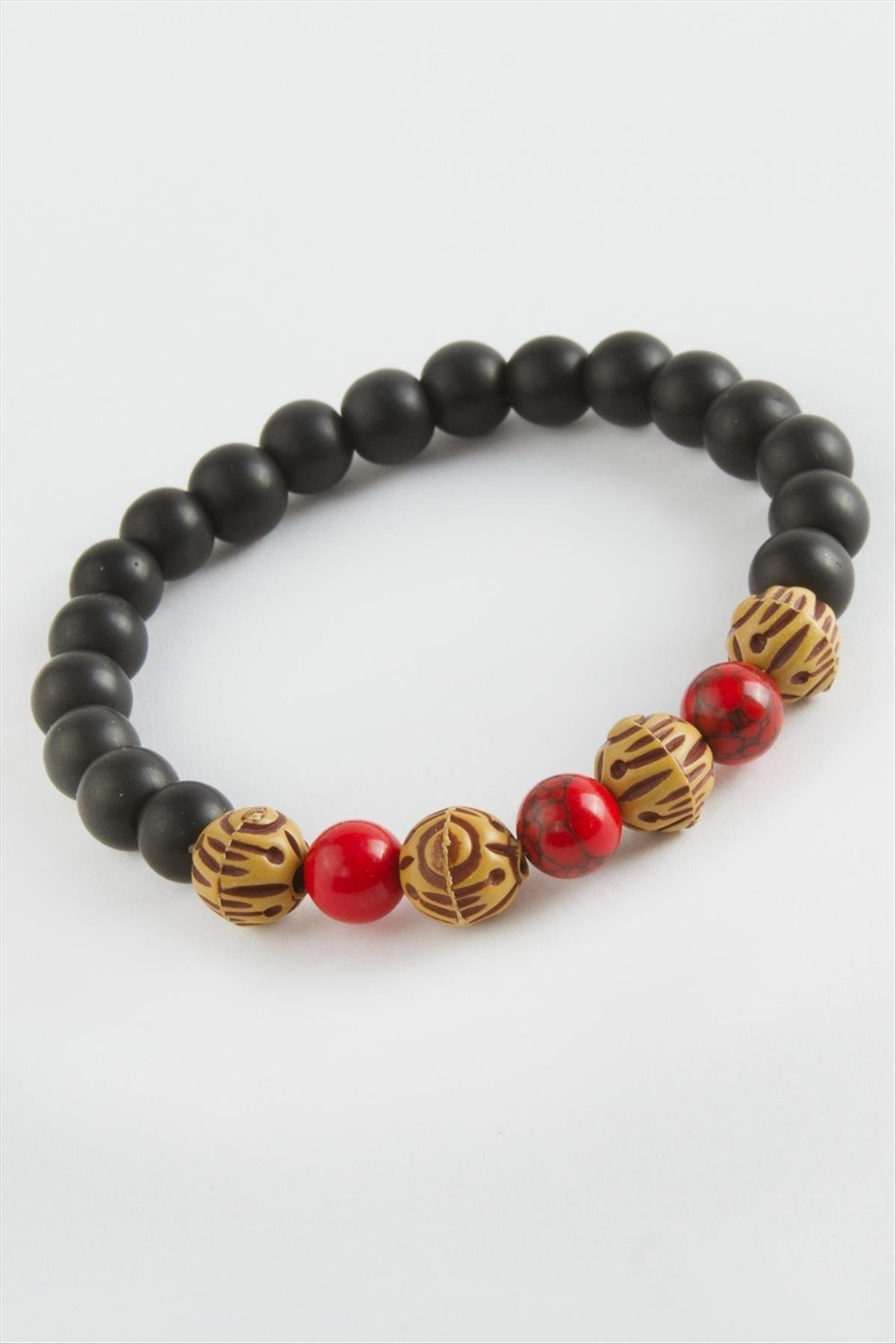 1204975_Hematit-Onix-Dogaltas-Bileklik-f46a.jpg Hematit Onix Doğaltaş Bileklik-Siyah - Görsel 2