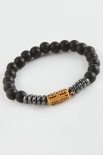 Hematit Onix Doğaltaş Bileklik-Siyah - Görsel 2