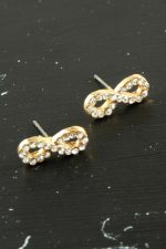 Sonsuzluk Taşlı Minik Küpe-Sarı - Görsel 2