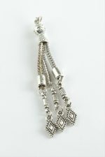 Karışık Tesbih Püskülü 1 Adet-Gümüş Rengi - Görsel 3