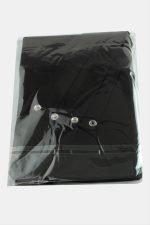 Çıtçıtlı Fular Şal-Siyah - Görsel 2