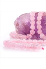 Pembe Kuvars Taşı Parlak 10 mm-Pembe