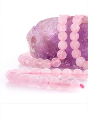 Pembe Kuvars Taşı Parlak 10 mm-Pembe