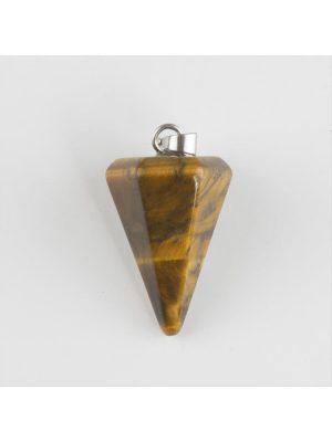 Kaplangözü Pandül Doğaltaş Kolye Ucu-Kahverengi