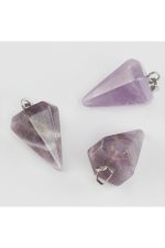 Amatis Pandül Doğaltaş Kolye Ucu-Mor - Görsel 3