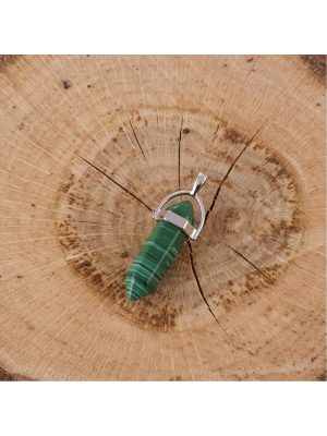 Malahit Point Kolye Ucu-Yeşil