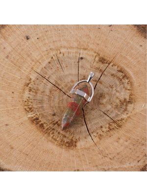 Akik Point Kolye Ucu-Yeşil