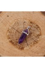 Amatist Point Kolye Ucu-Mor