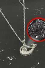 Balık Lüks Çelik Kolye 100 Dilde Seni Seviyorum-Gümüş Rengi - Görsel 2