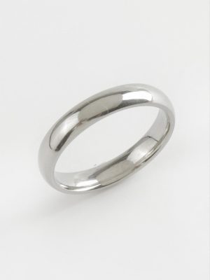 Alyans Lüks Çelik Yüzük 4 mm-20