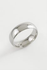 Alyans Lüks Çelik Yüzük 6 mm-7 - Görsel 2