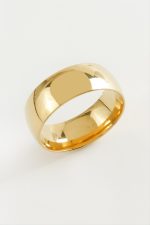 Alyans Lüks Çelik Yüzük 8 mm-7 - Görsel 2